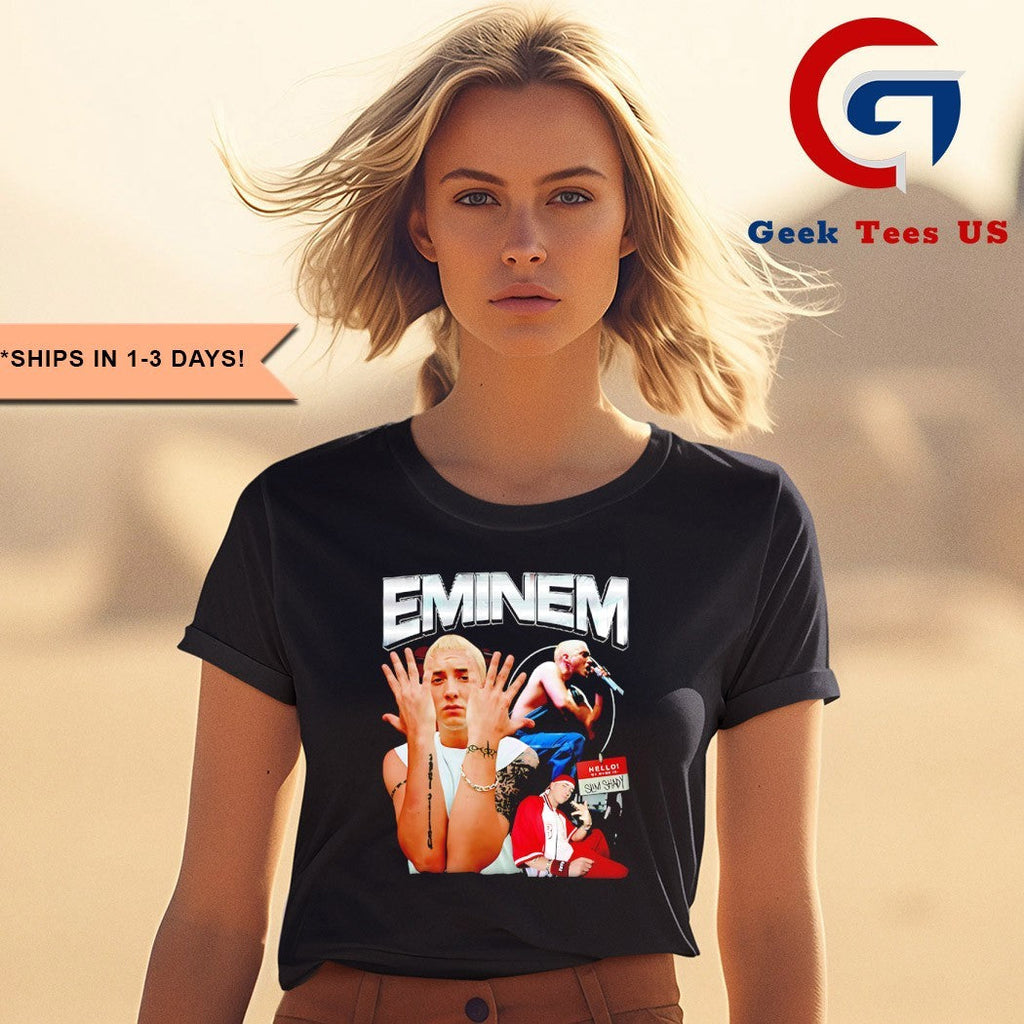 Justin Bieber wearing Eminem shirt Unisex , , , Long Sleeve Tee