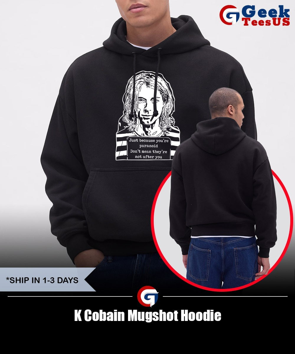 K Cobain Mugshot shirt Unisex , , , Long Sleeve Tee