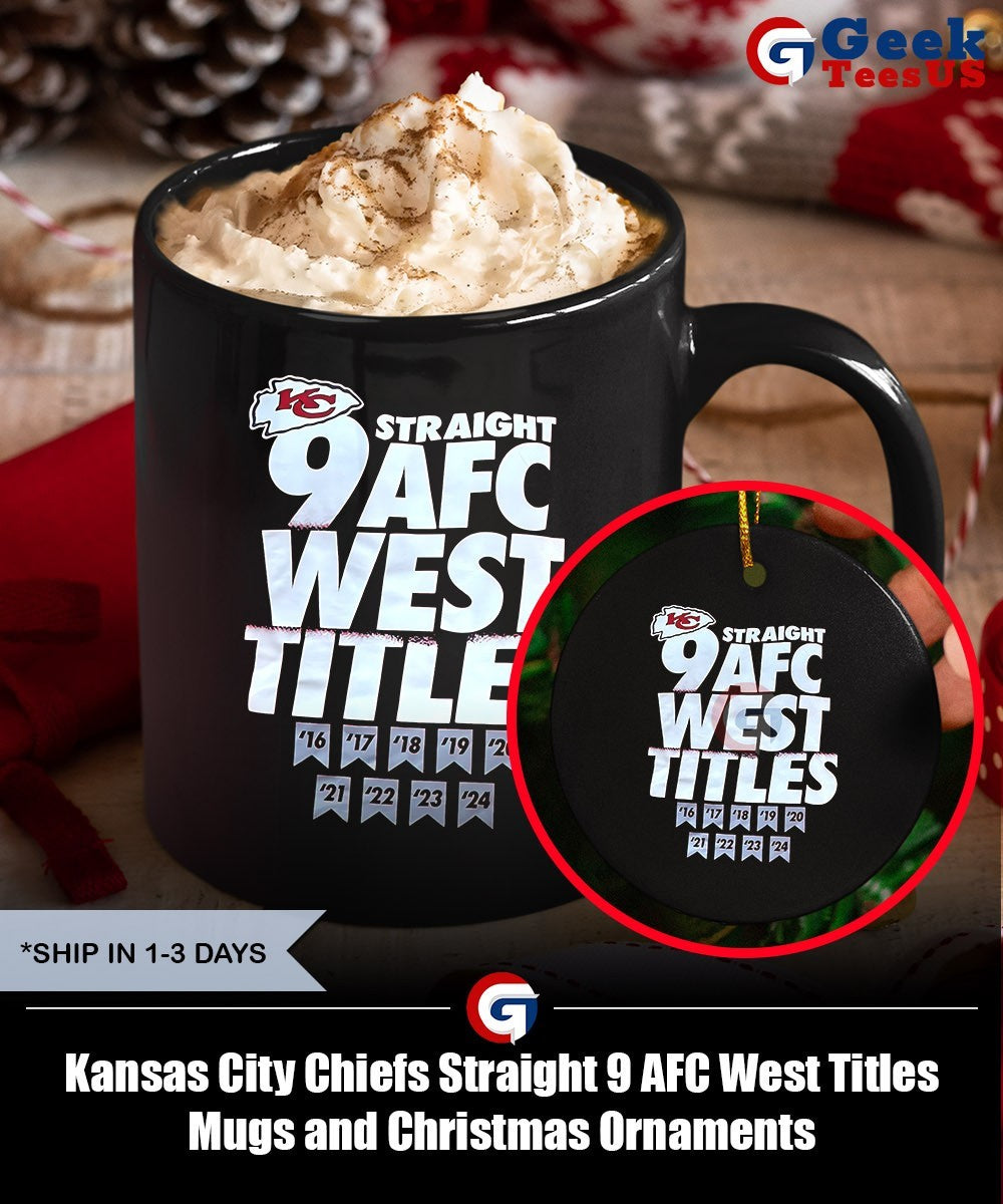Kansas City Chiefs Straight 9 AFC West Titles shirt Unisex , , , Long Sleeve Tee