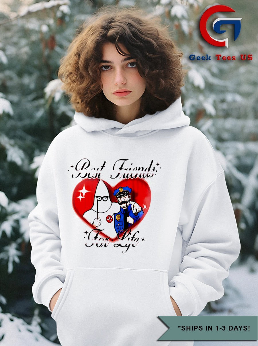 Kkk and police best friends for life shirt Unisex , , , Long Sleeve Tee