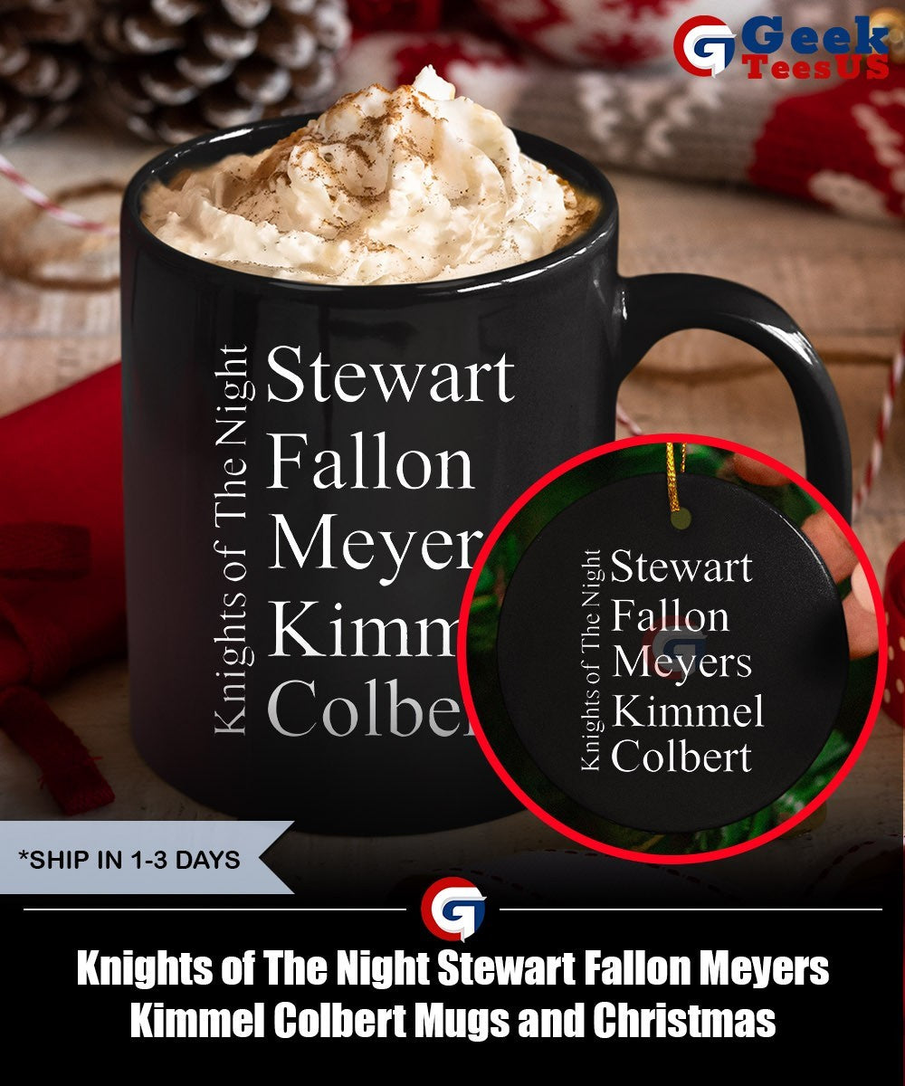 Knights of The Night Stewart Fallon Meyers Kimmel Colbert shirt Unisex , , , Long Sleeve Tee