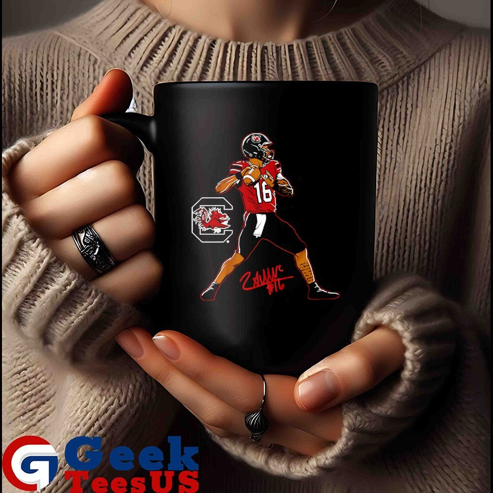 LaNorris Sellers 16 South Carolina Gamecocks football Superstar Pose signature shirt Unisex , , , Long Sleeve Tee
