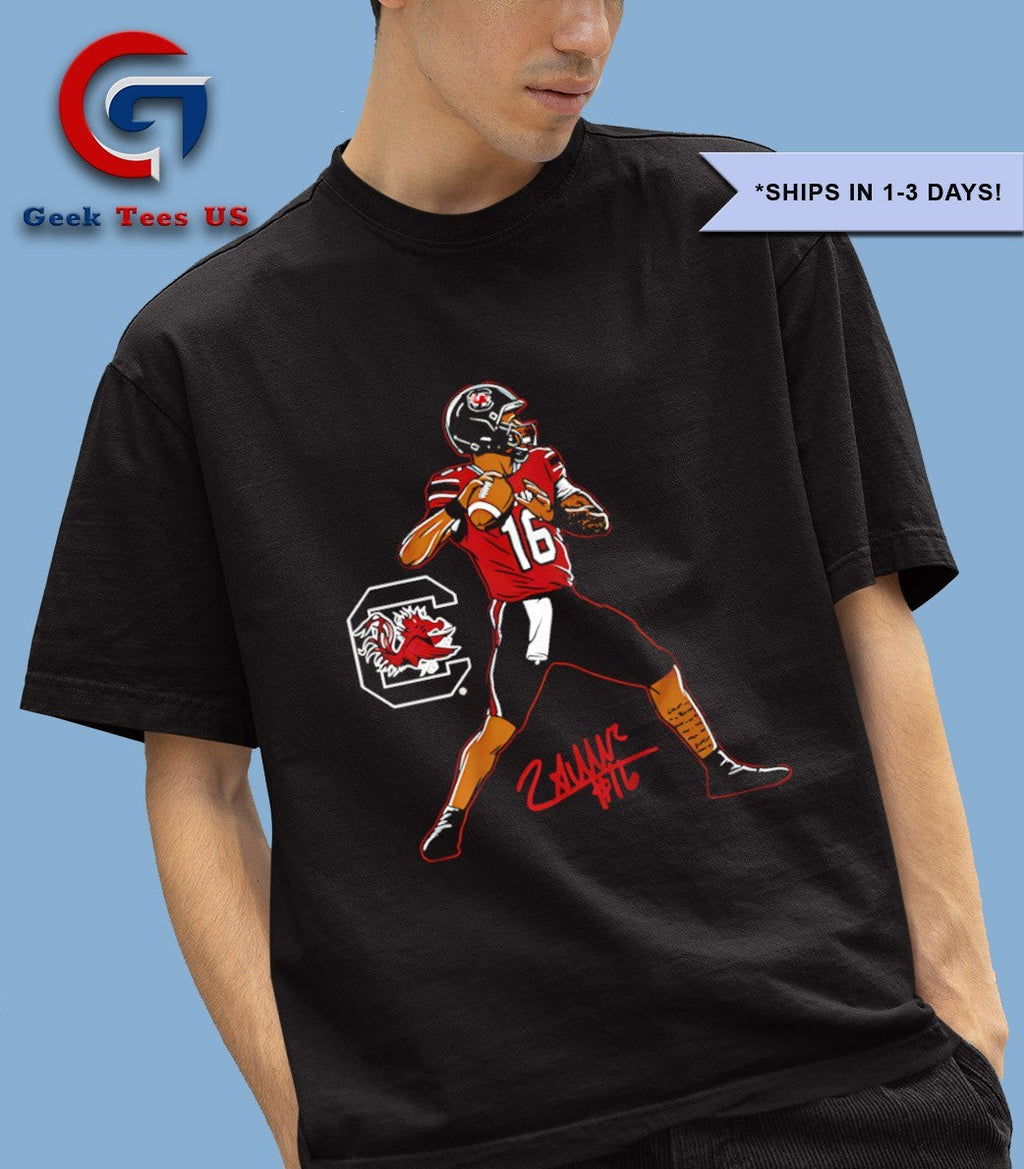 LaNorris Sellers 16 South Carolina Gamecocks football Superstar Pose signature shirt Unisex , , , Long Sleeve Tee