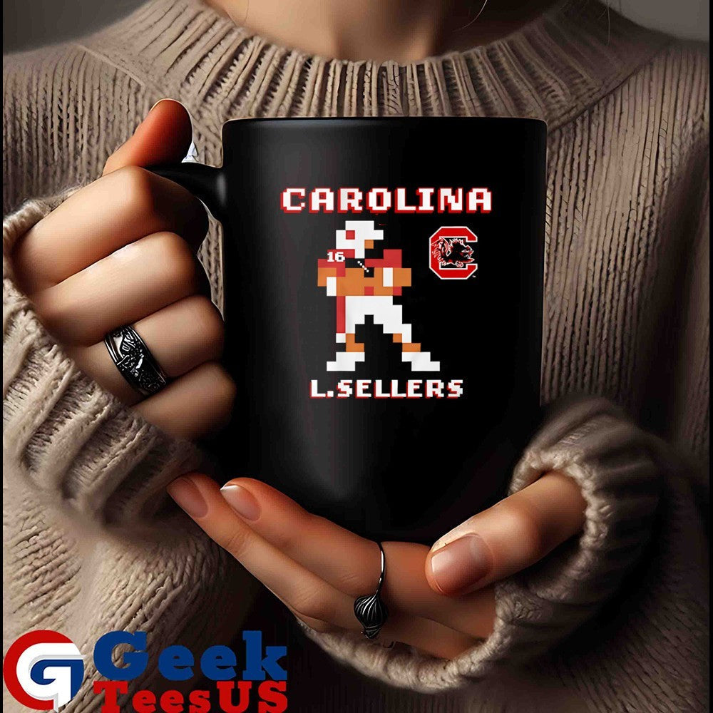 LaNorris Sellers South Carolina Gamecocks football 8 bit retro baller shirt Unisex , , , Long Sleeve Tee