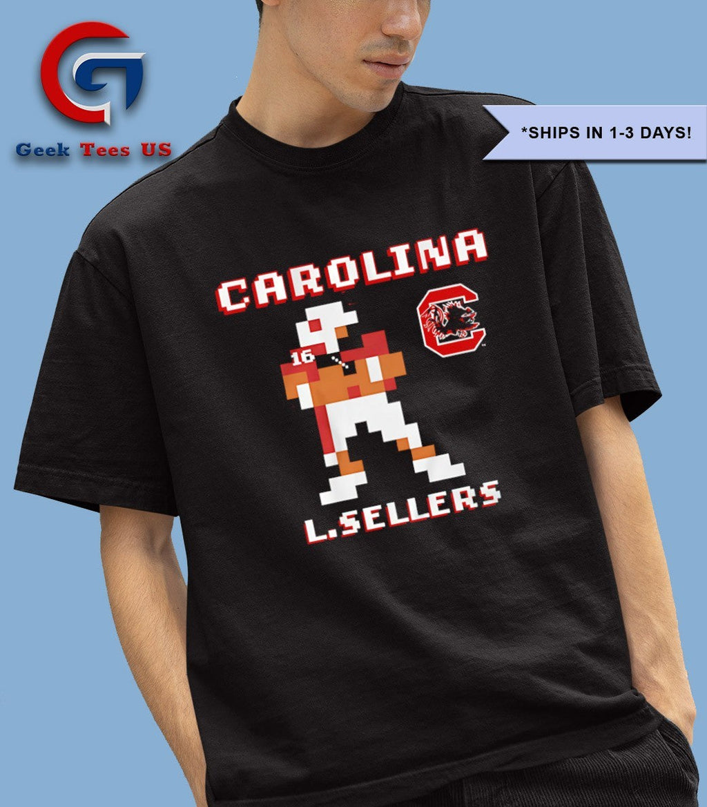 LaNorris Sellers South Carolina Gamecocks football 8 bit retro baller shirt Unisex , , , Long Sleeve Tee