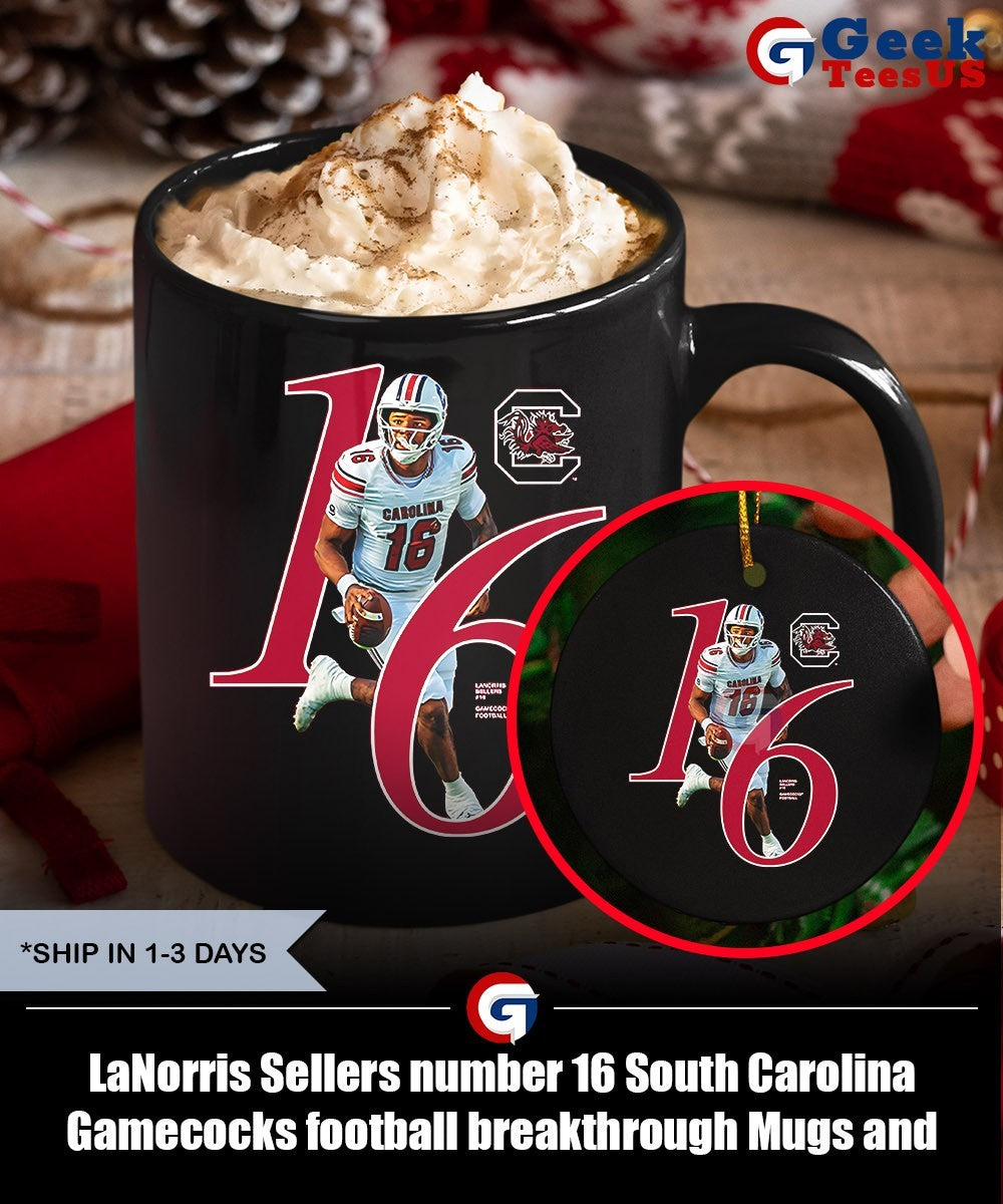 LaNorris Sellers number 16 South Carolina Gamecocks football breakthrough shirt Unisex , , , Long Sleeve Tee