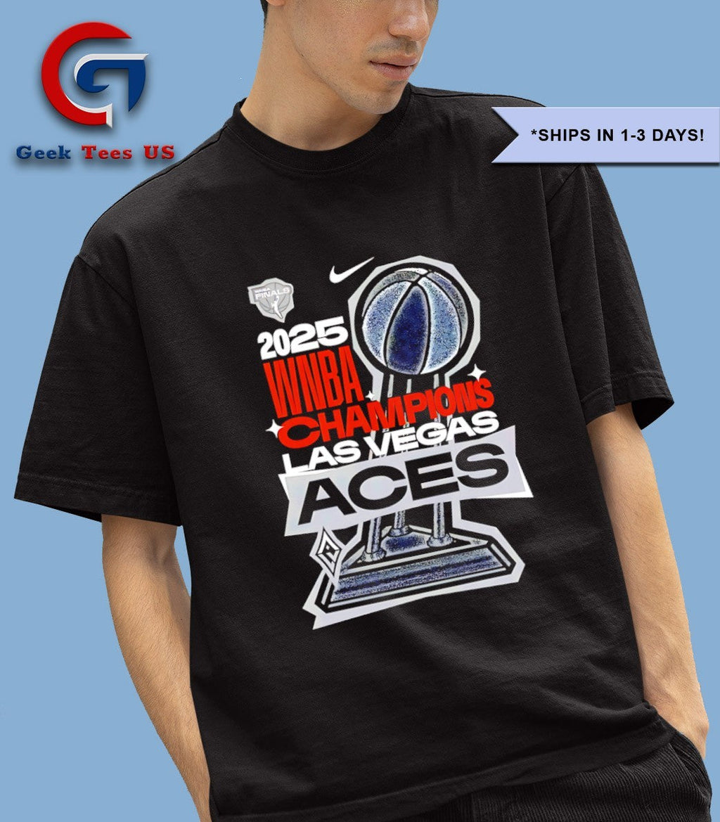 Las Vegas Aces basketball 2025 WNBA Champions three of a kind trophy shirt Unisex , , , Long Sleeve Tee