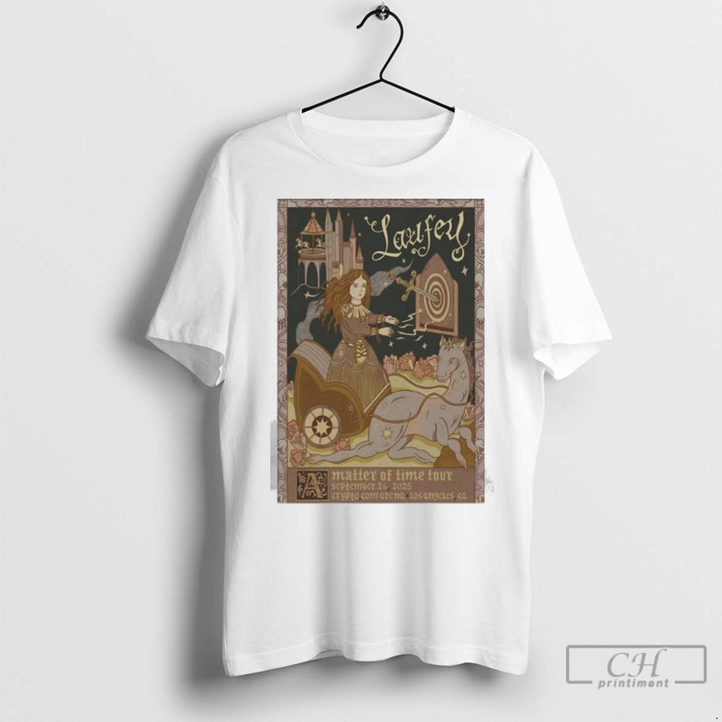 Laufey Matter Of Time Tour Los Angeles 9 26 2025 Shows Ladies T Shirt Jpg