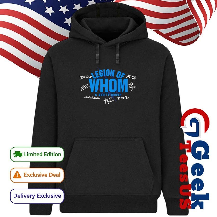 Legion of Whom a Gritty Group Detroit Lions Football signature shirt Unisex , , , Long Sleeve Tee