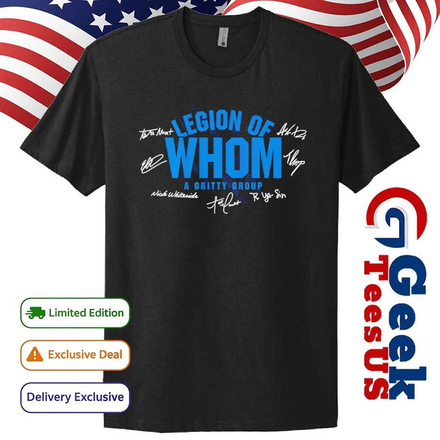 Legion of Whom a Gritty Group Detroit Lions Football signature shirt Unisex , , , Long Sleeve Tee