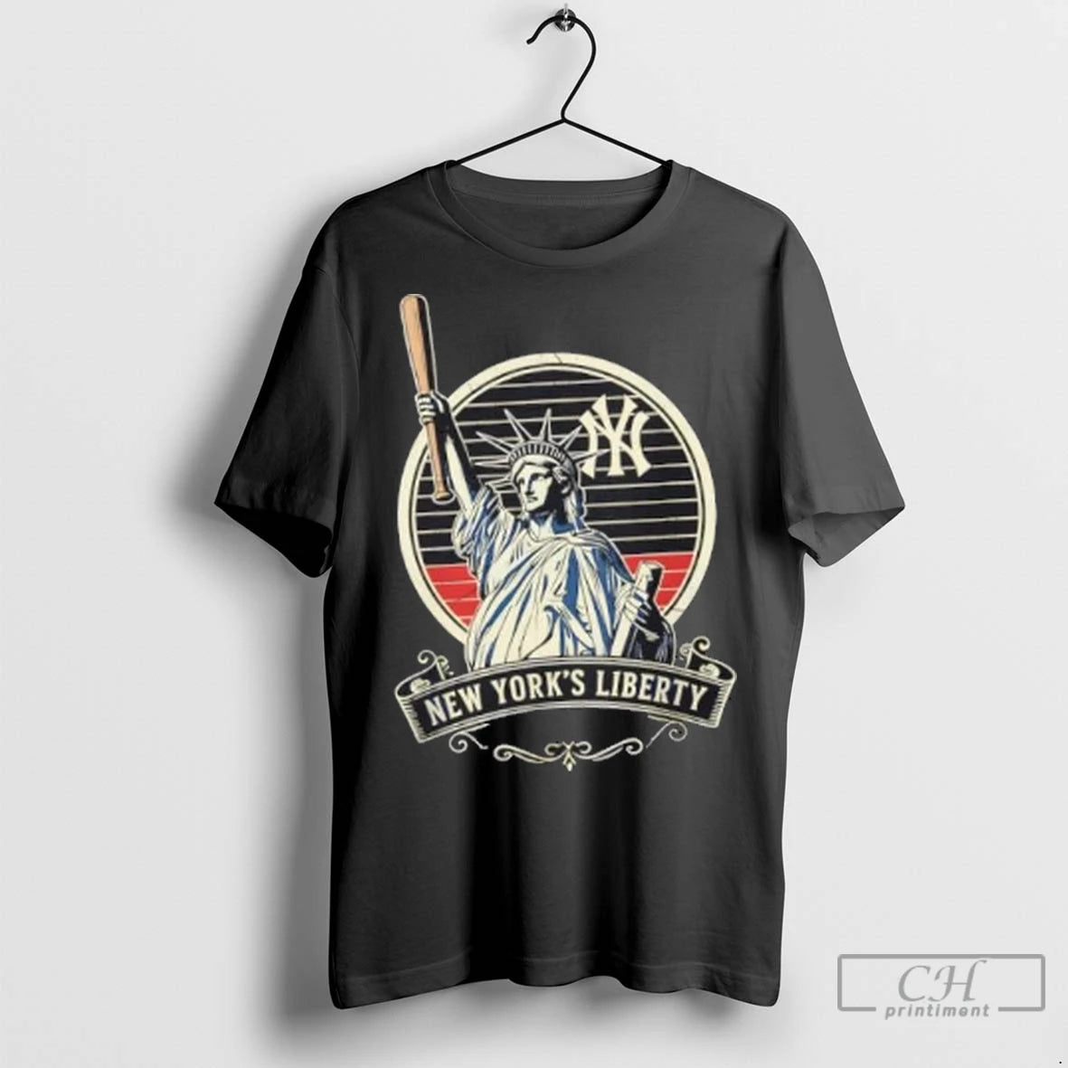 Liberty Of Statue X New York Yankees Baseball Retro