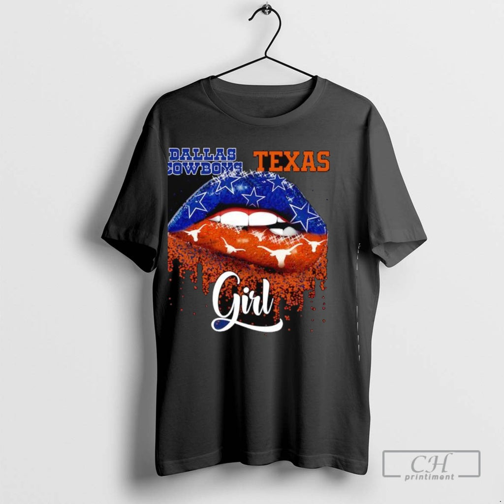 Lip Girl Dallas Cowboys X Texas Longhorns Logo