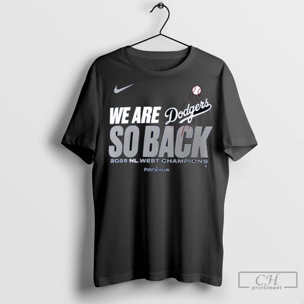 Los Angeles Dodgers 2025 Nl West Division Champions Long Sleve T Shirt Jpg