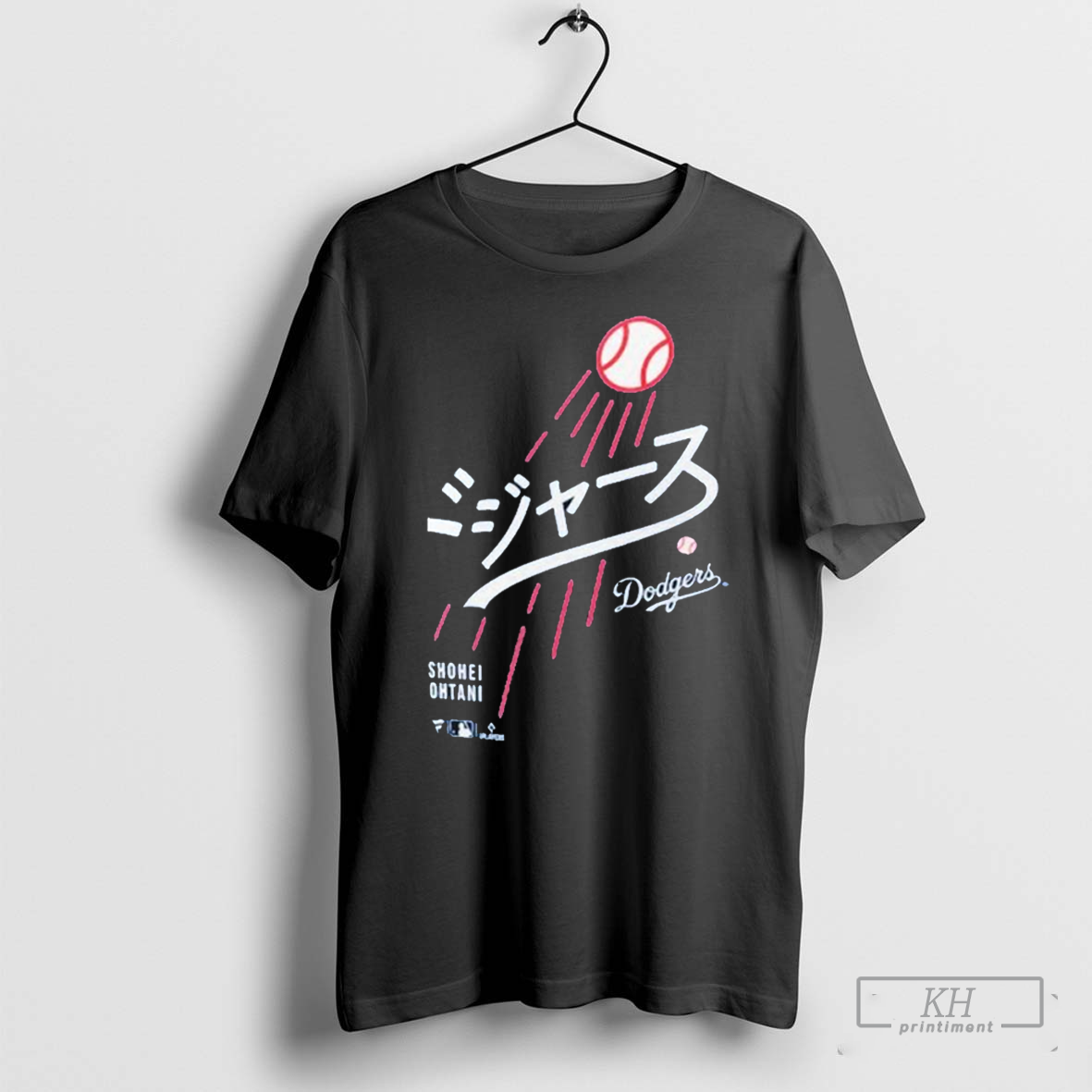 Los Angeles Dodgers Shohei Ohtani Japanese Letters T Shirts