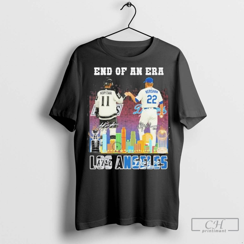 Los Angeles End Of An Era Clayton Kershaw And Anze Kopitar T Shirt Jpg
