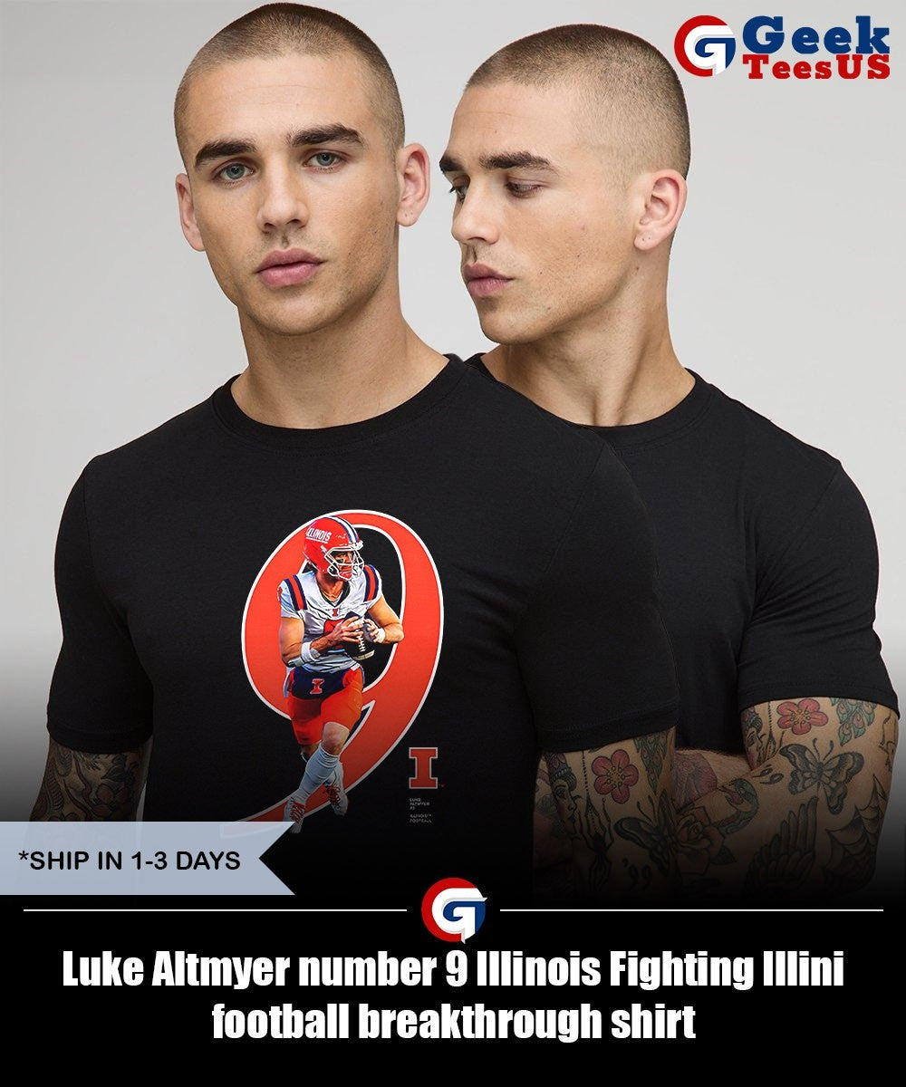 Luke Altmyer number 9 Illinois Fighting Illini football breakthrough shirt Unisex , , , Long Sleeve Tee