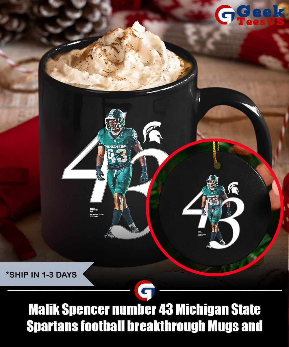 Malik Spencer number 43 Michigan State Spartans football breakthrough shirt Unisex , , , Long Sleeve Tee