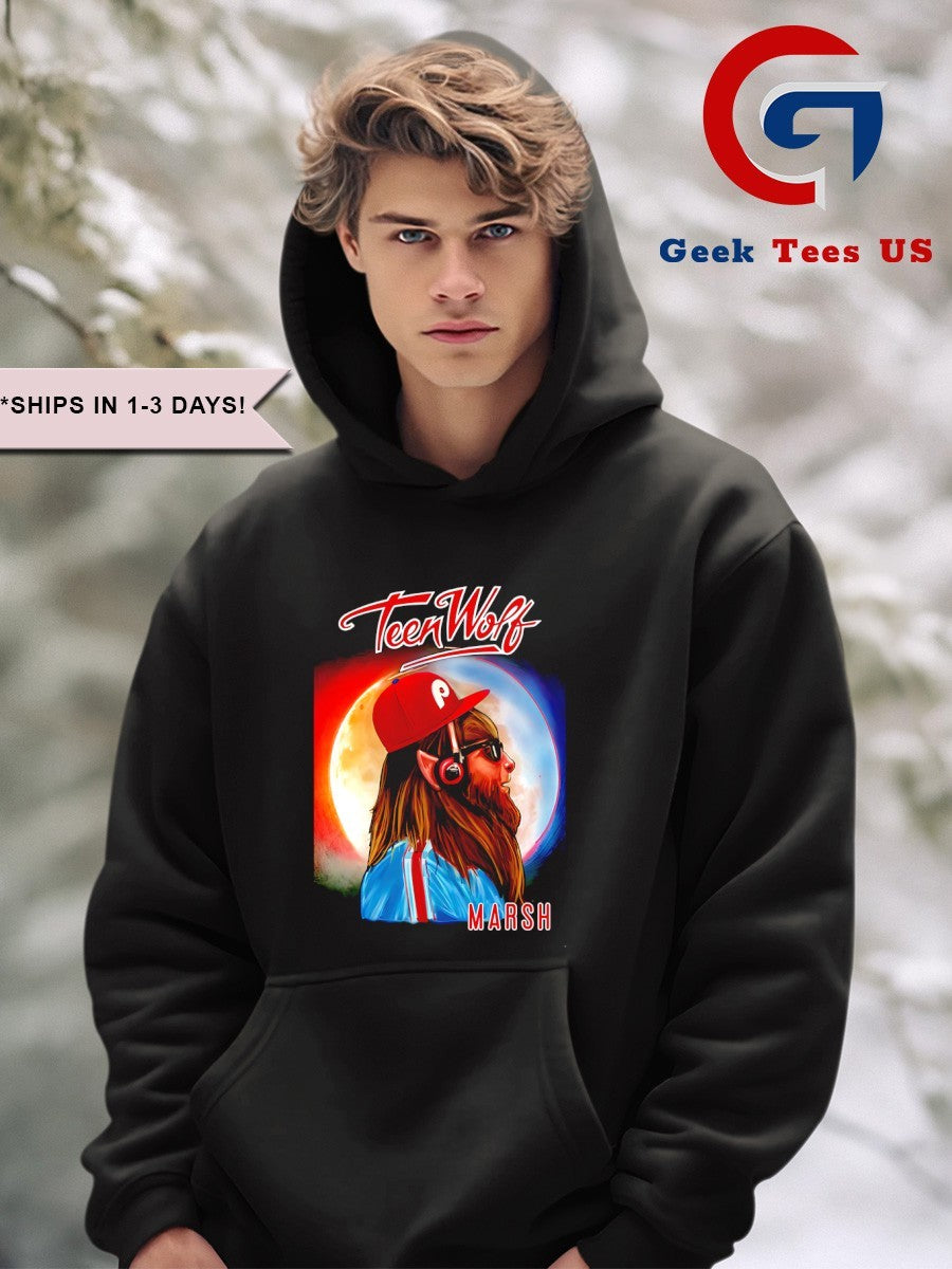 Marsh Teen Wolf Philadelphia Phillies baseball shirt Unisex , , , Long Sleeve Tee