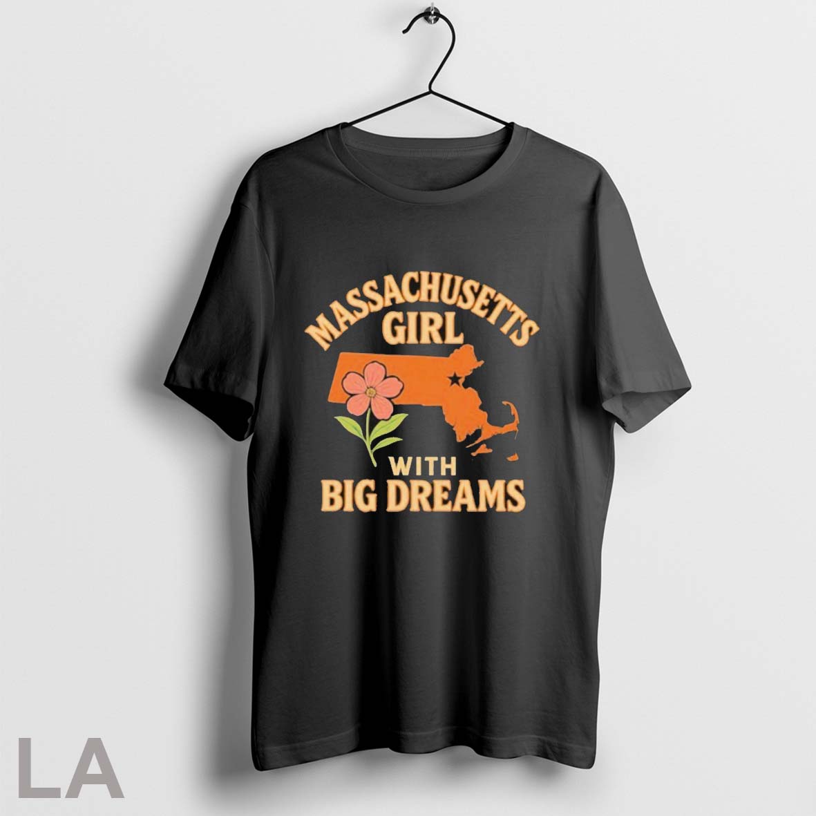 Massachusetts Girl With Big Dreams T Shirts
