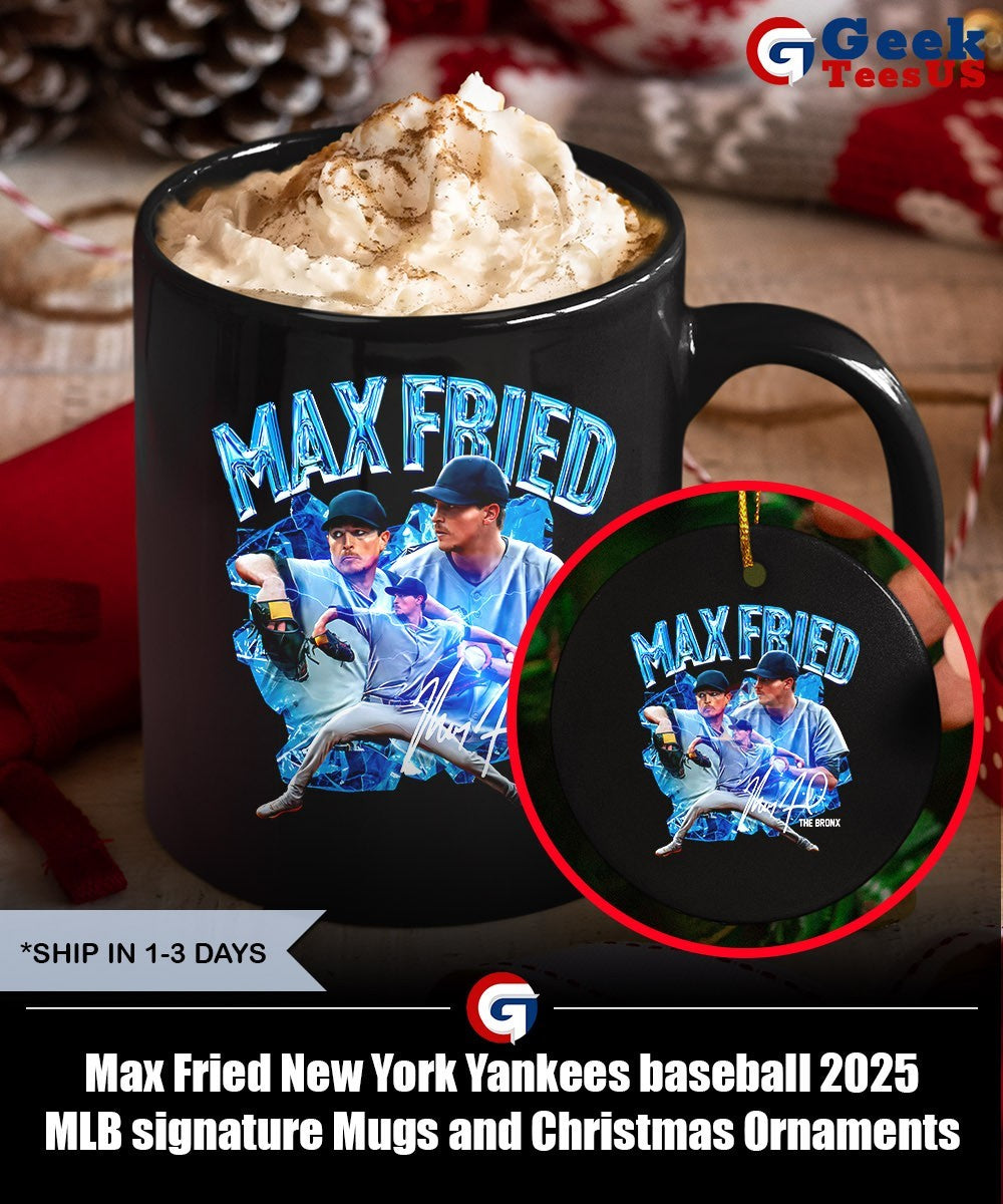 Max Fried New York Yankees baseball 2025 MLB signature shirt Unisex , , , Long Sleeve Tee