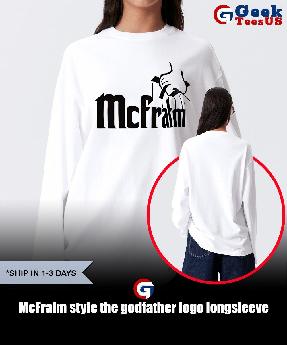 McFralm style the godfather logo shirt Unisex , , , Long Sleeve Tee