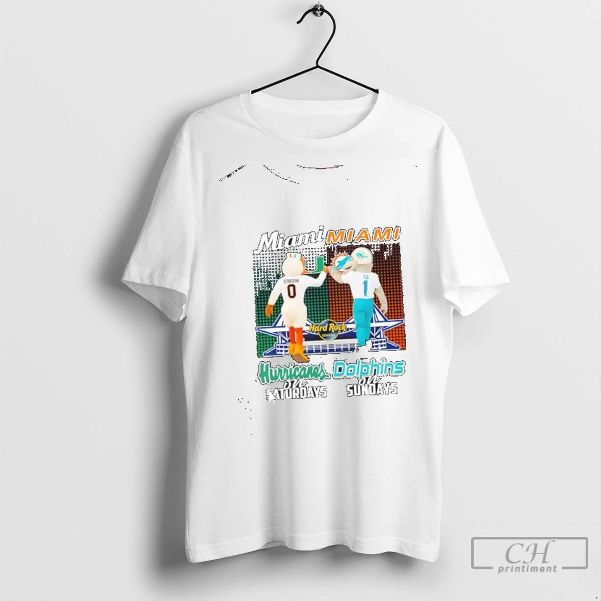 Miami Sports Mascots Hurricanes On Saturdays X Dolphins On Sundays Hard Rock Stadium
