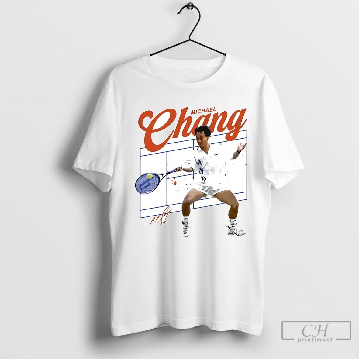 Michael Chang Tennis Signature