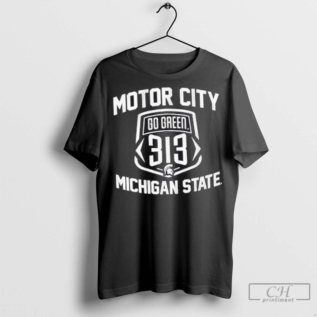 Michigan State Spartans Football Go Green 313 T Shirt Jpg