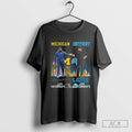 Michigan Wolverines Sherrone Moore On Saturdays X Detroit Lions Daniel Allen Campbell On Sundays Signatures T Shirts 423725