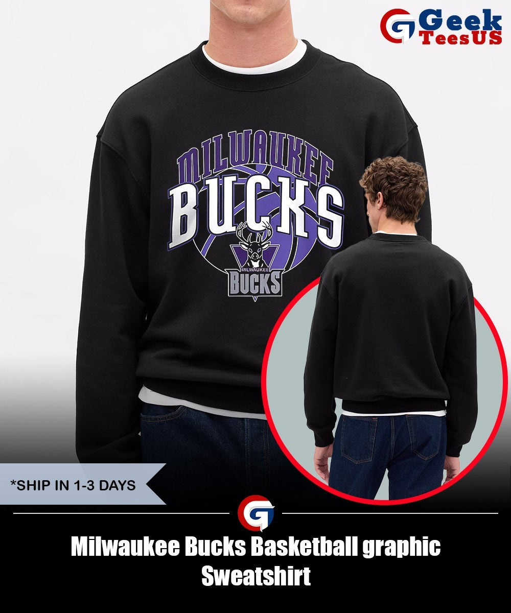 Milwaukee Bucks Basketball graphic shirt Unisex , , , Long Sleeve Tee