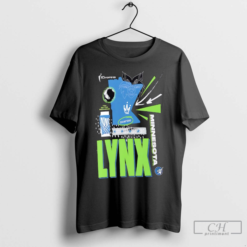 Minnesota Lynx 2025 Wnba Playoffs In The Zone T Shirt Jpg