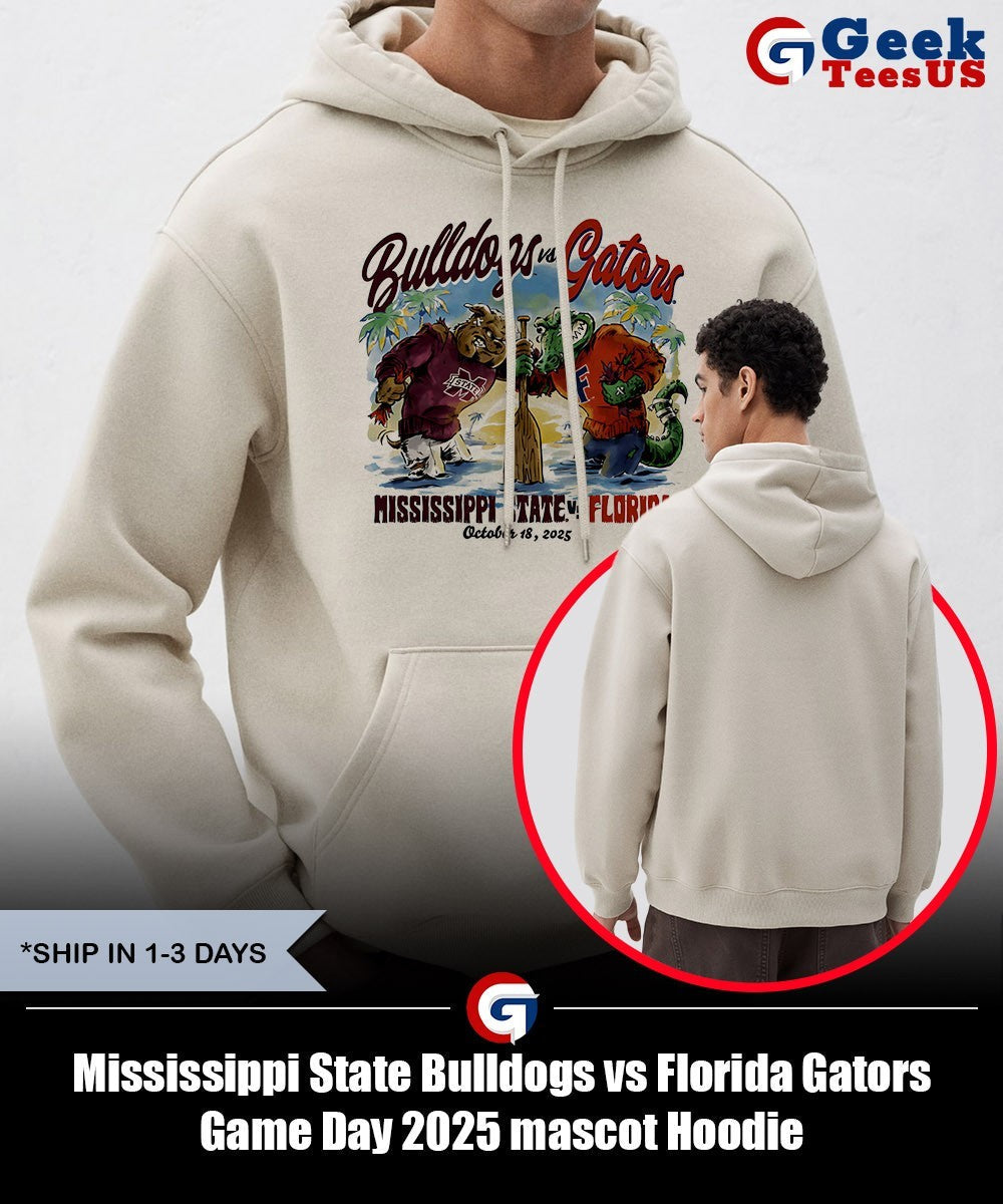 Mississippi State Bulldogs vs Florida Gators Game Day 2025 mascot shirt Unisex , , , Long Sleeve Tee