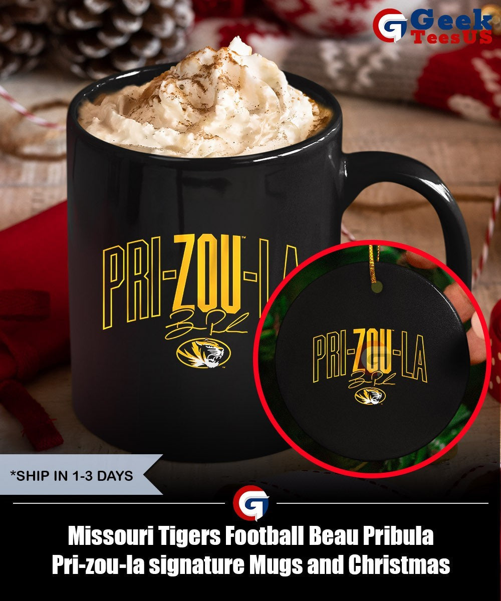 Missouri Tigers Football Beau Pribula Pri-zou-la signature shirt Unisex , , , Long Sleeve Tee