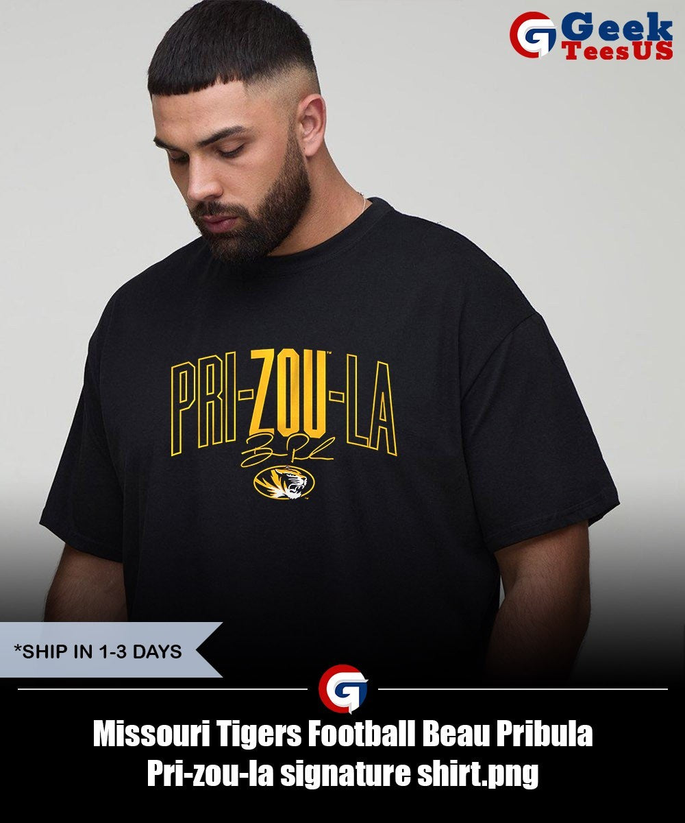 Missouri Tigers Football Beau Pribula Pri-zou-la signature shirt Unisex , , , Long Sleeve Tee