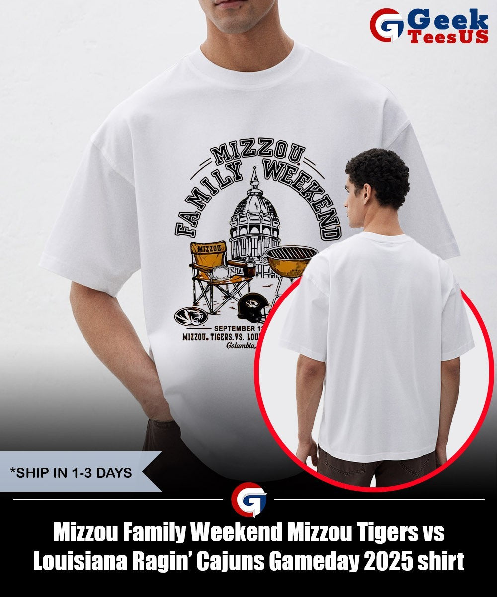 Mizzou Family Weekend Mizzou Tigers vs Louisiana Ragin’ Cajuns Gameday 2025 shirt Unisex , , , Long Sleeve Tee