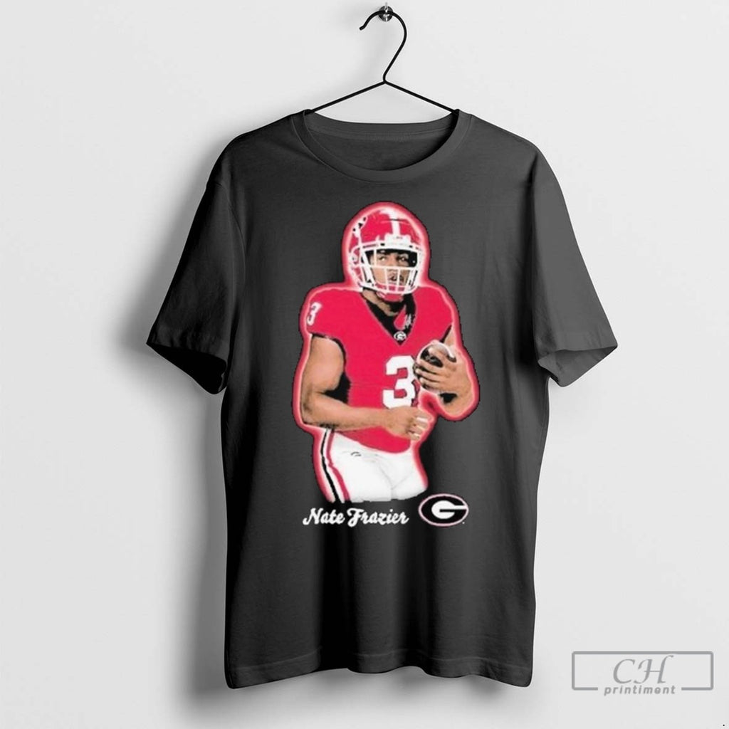Nate Frazier Portrait Georgia Bulldogs Long Sleve T Shirt Jpg