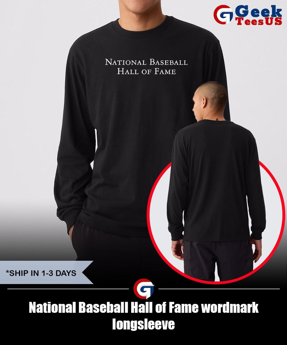 National Baseball Hall of Fame wordmark shirt Unisex , , , Long Sleeve Tee