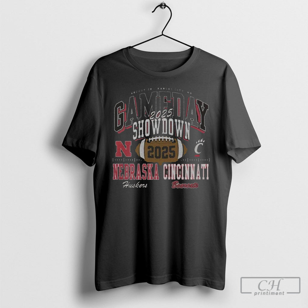Nebraska Cornhuskers Vs Cincinnati Bearcats 2025 Gameday Showdown T Shirts