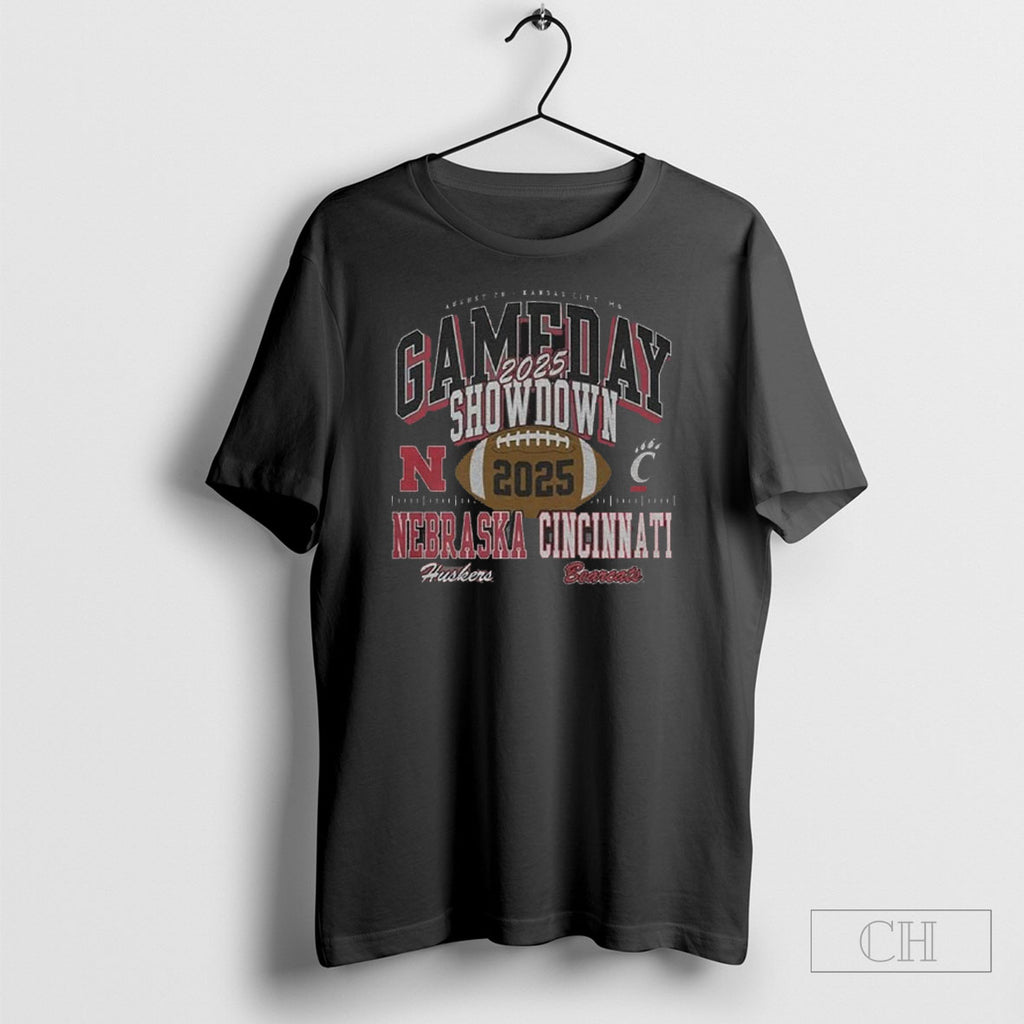 Nebraska Cornhuskers Vs Cincinnati Bearcats 2025 Gameday Showdown Football Shirts