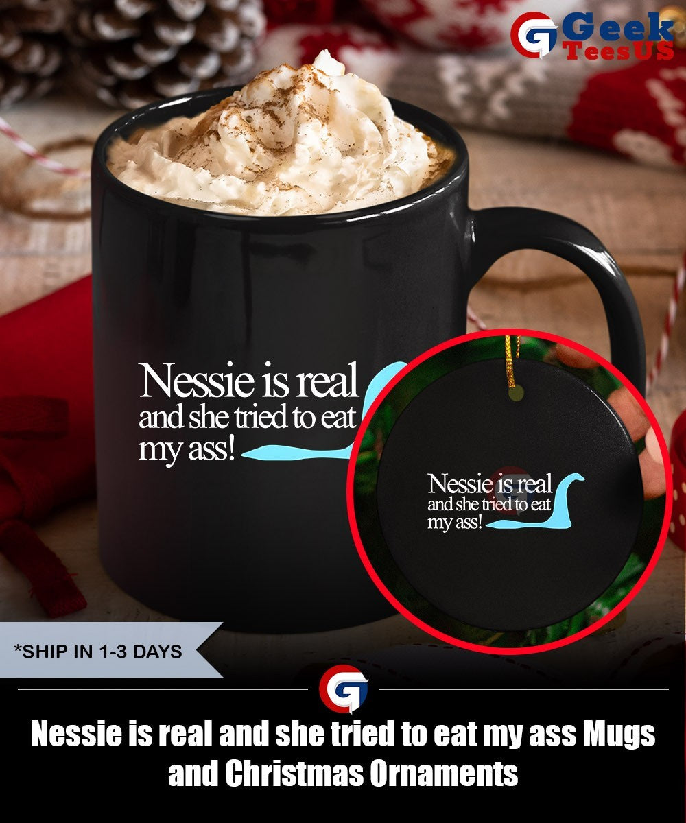 Nessie is real and she tried to eat my ass shirt Unisex , , , Long Sleeve Tee