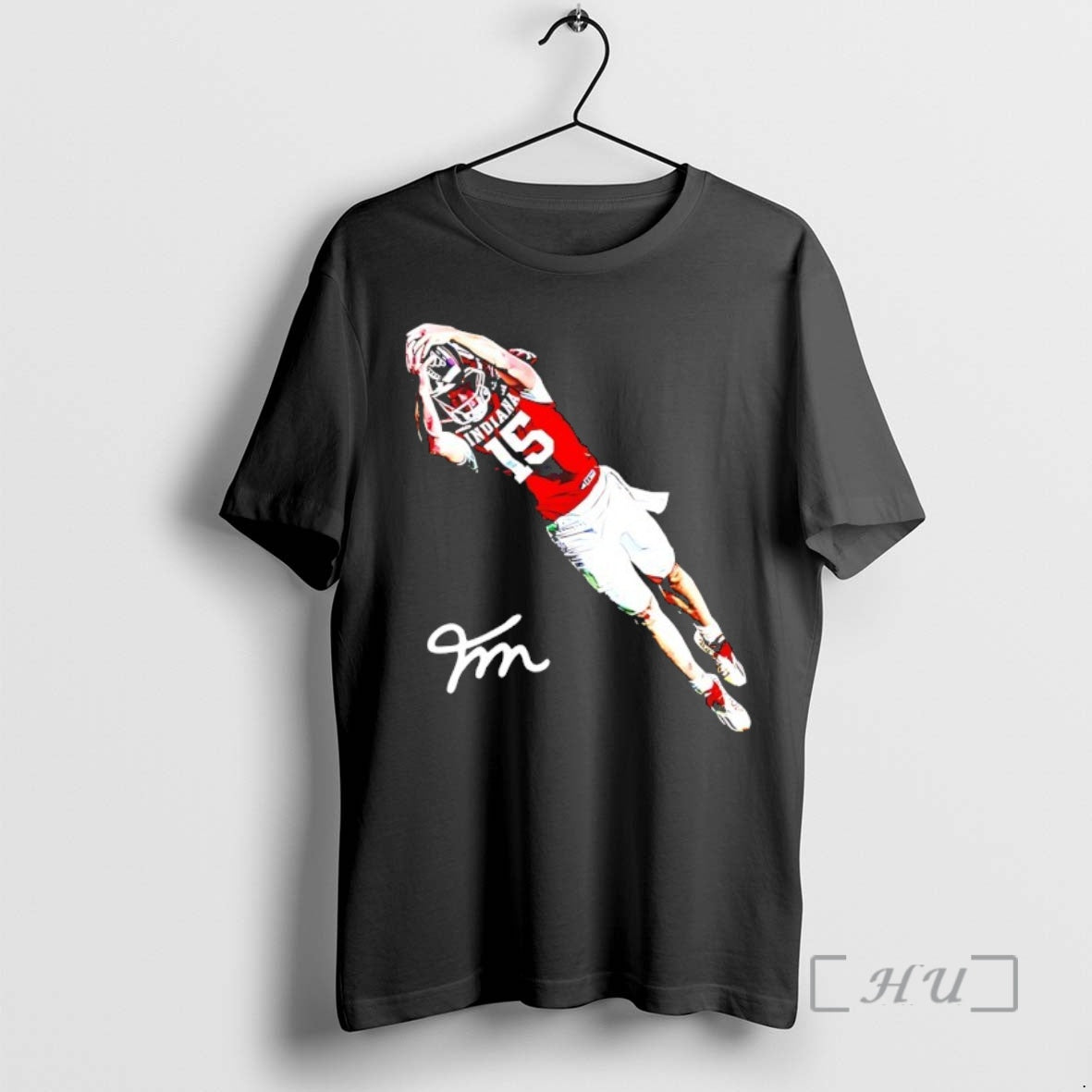 New Natty Flippin Champs Indiana Hoosiers Fourth Down Run Fernando Mendoza Signature Premium T Shirts
