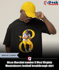 Nicco Marchiol number 8 West Virginia Mountaineers football breakthrough shirt Unisex , , , Long Sleeve Tee