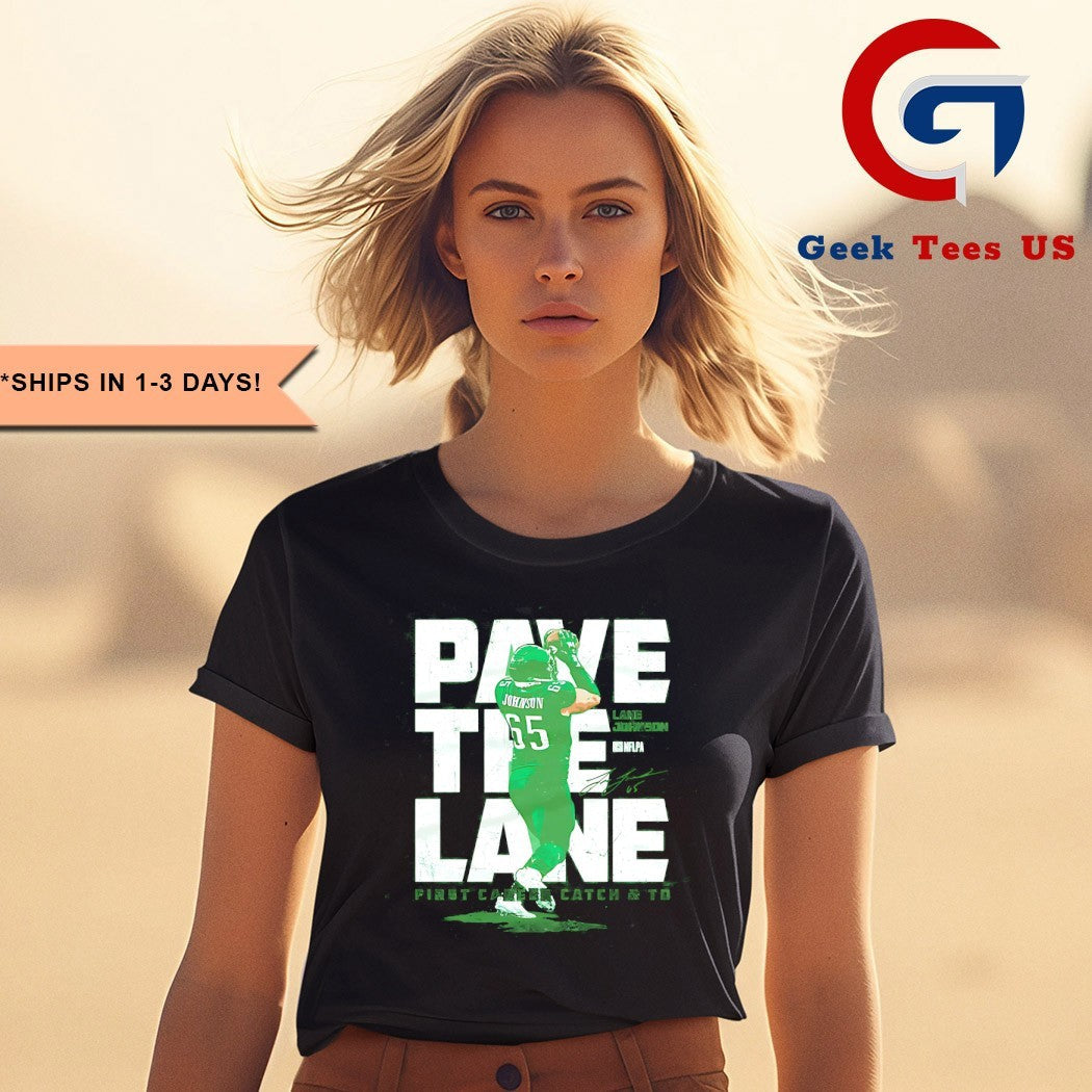 Nick Sirianni wearing Lane Johnson Philadelphia Pave The Lane signature shirt Unisex , , , Long Sleeve Tee