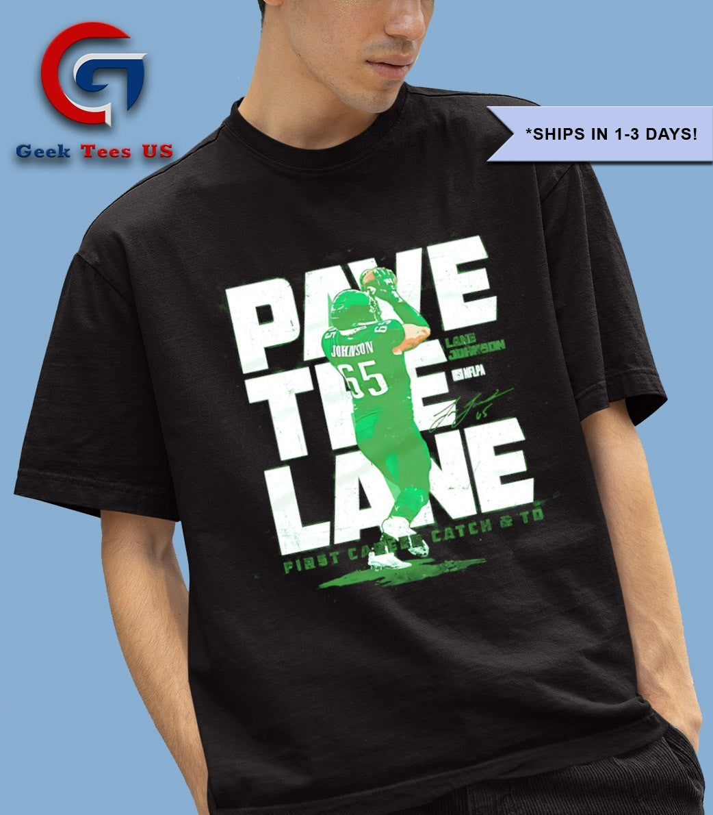 Nick Sirianni wearing Lane Johnson Philadelphia Pave The Lane signature shirt Unisex , , , Long Sleeve Tee
