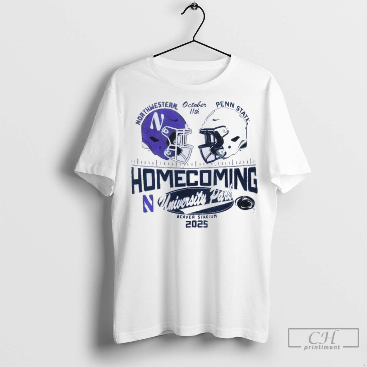 Northwestern Vs Penn State 2025 Homecoming Game October 11th T Shirt Jpg
