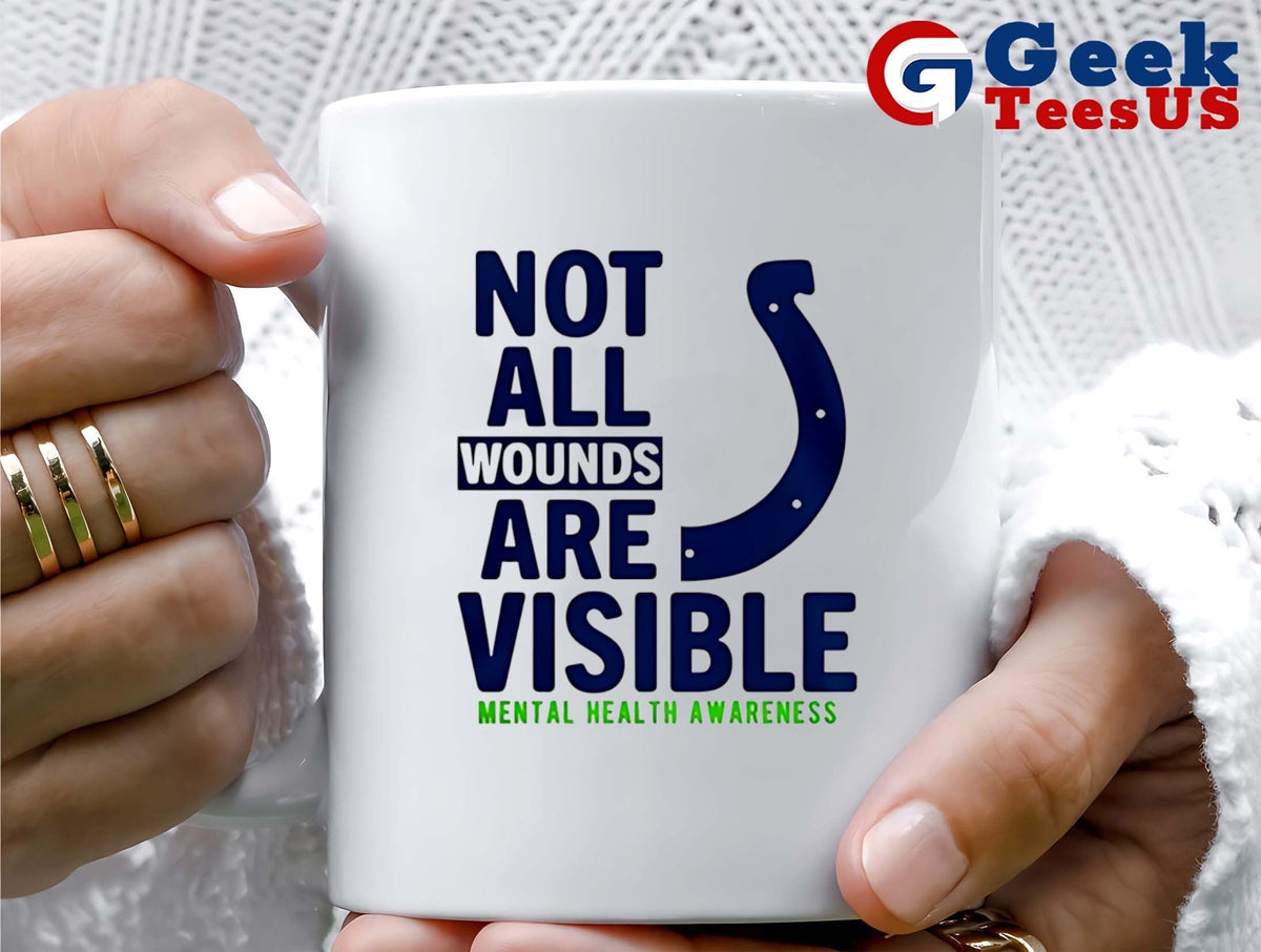 Not all wounds are visible Mental Health Indianapolis Colts football shirt Unisex , , , Long Sleeve Tee