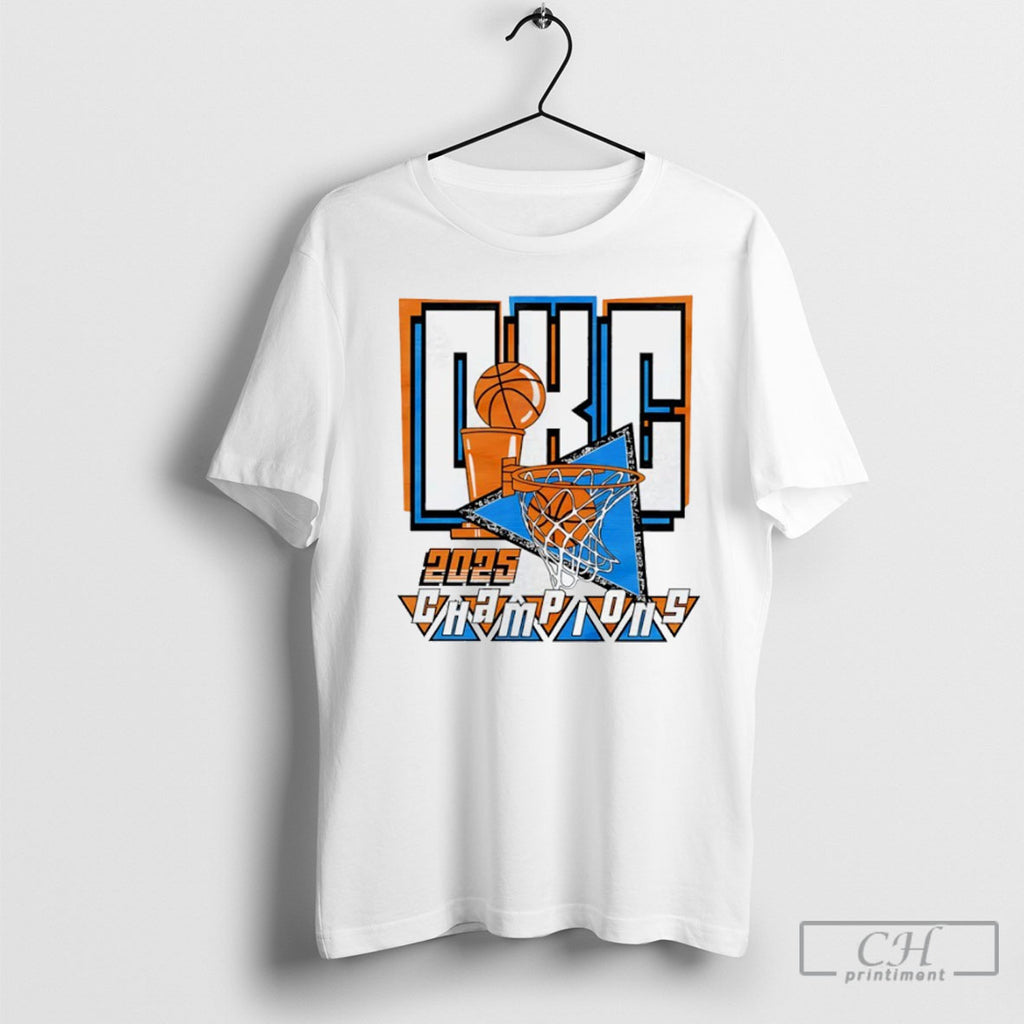 Okc Champions 2025 Trophy Triangles T Shirts
