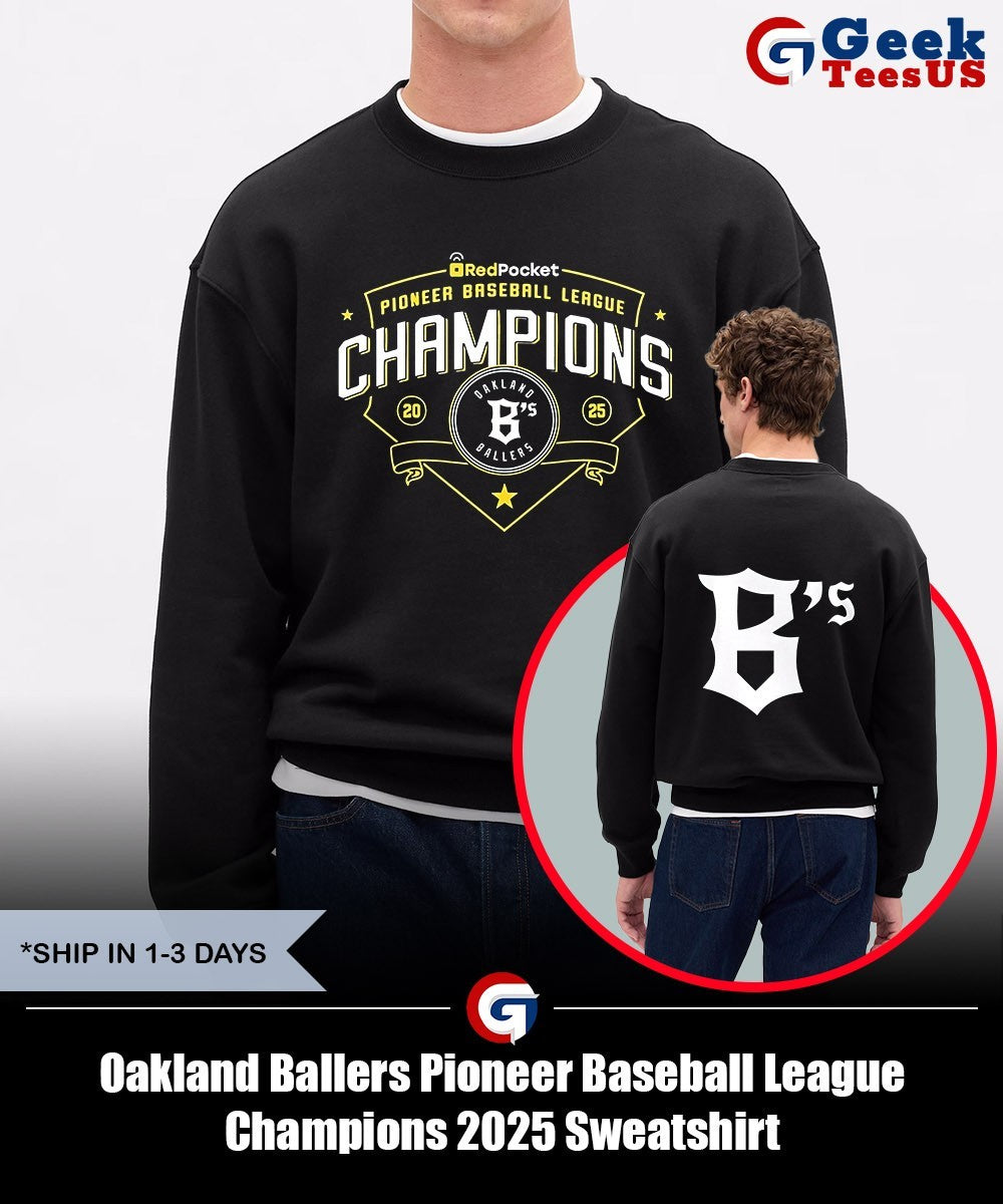 Oakland Ballers Pioneer Baseball League Champions 2025 shirt Unisex , , , Long Sleeve Tee