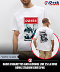 Oasis Cigarettes and Alcohol Live 25 La Rose Bowl Stadium shirt Unisex , , , Long Sleeve Tee