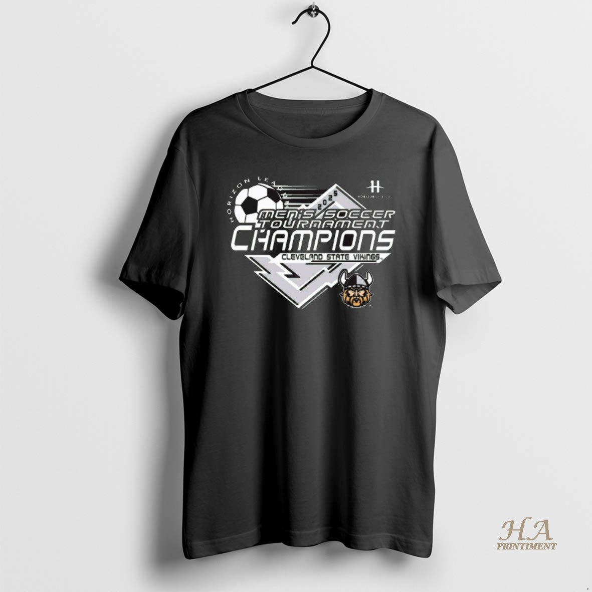 Official 2025 Horizon League Mens Soccer Tournament Champions Cleveland State Vikings